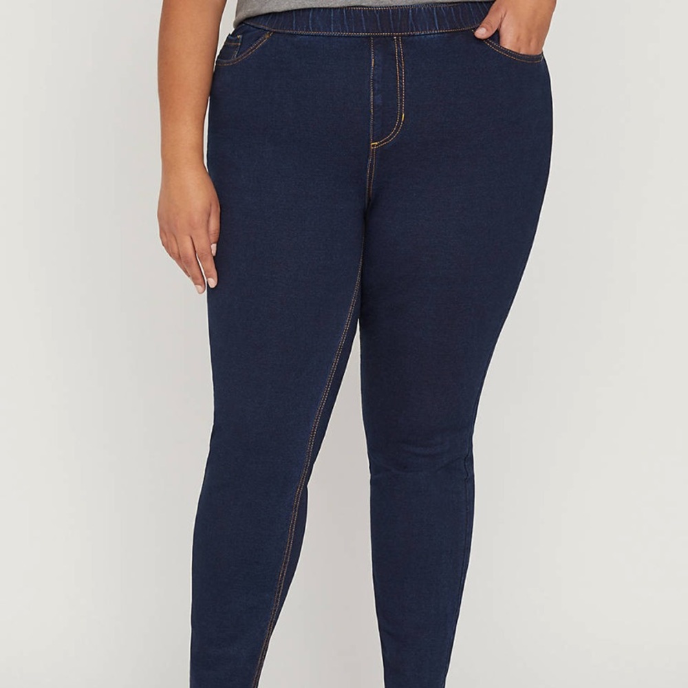 5x NEW Catherines Dark Blue Knit Jean